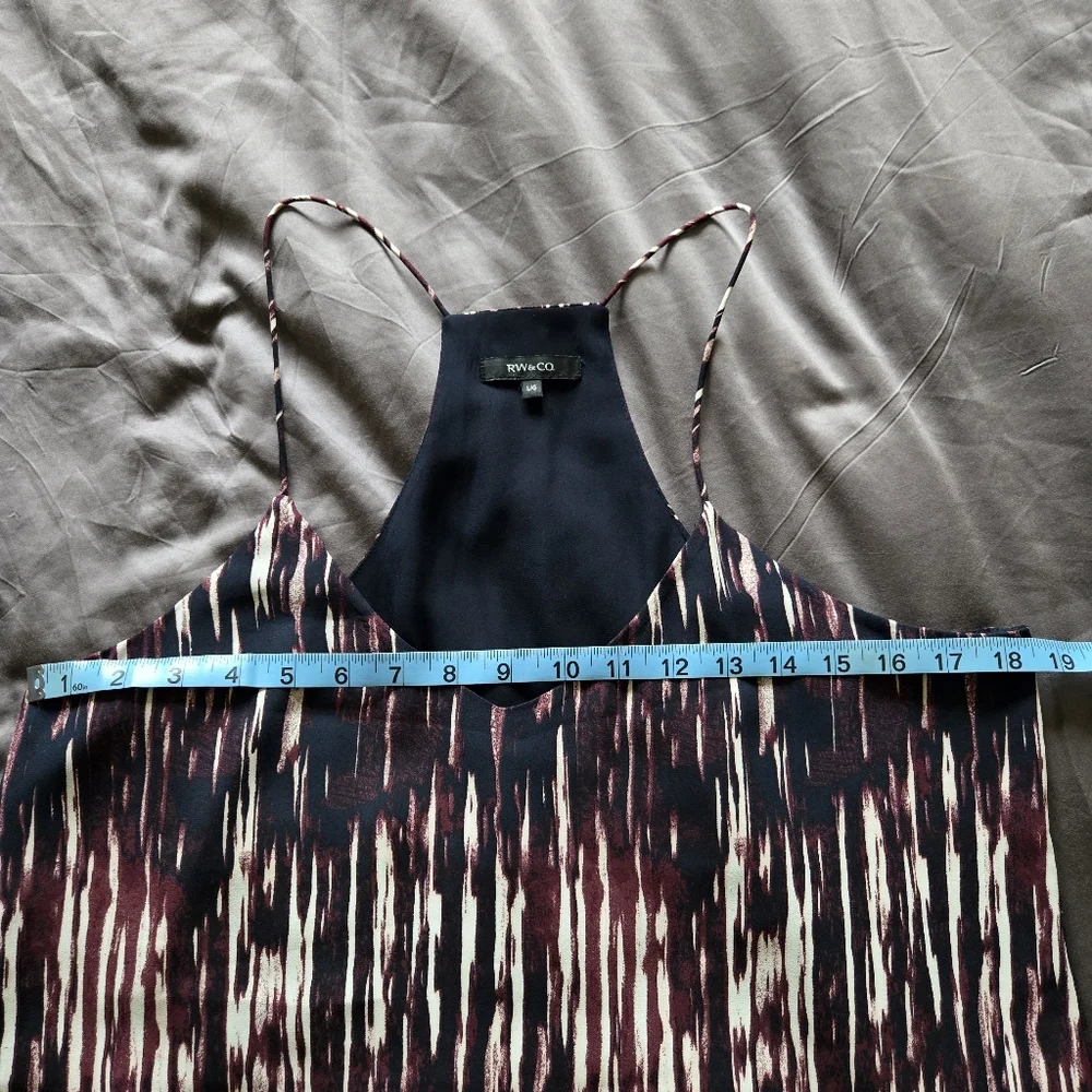 RW&CO. Patterned Racer Back Tank Size L - Like New! - Picture 7 of 11
